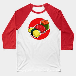 Three Type Yummy Sushi Baseball T-Shirt